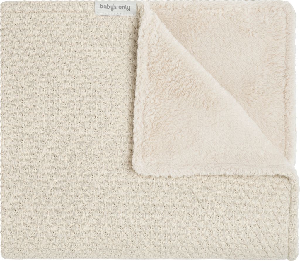 Baby's Only Babydecke teddyfutter Sky - Warm linen - 70x95 cm