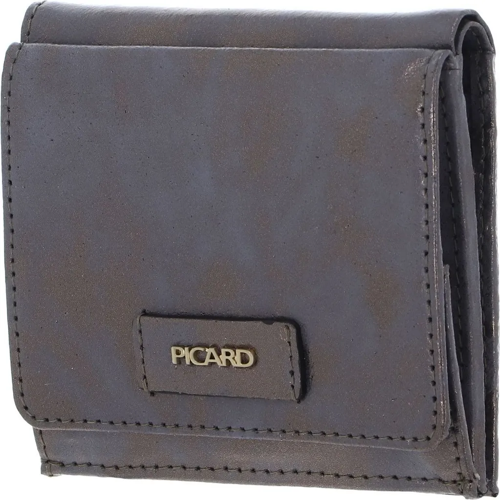 Porte-monnaie compact anti-encombrement Picard Favourite argenté