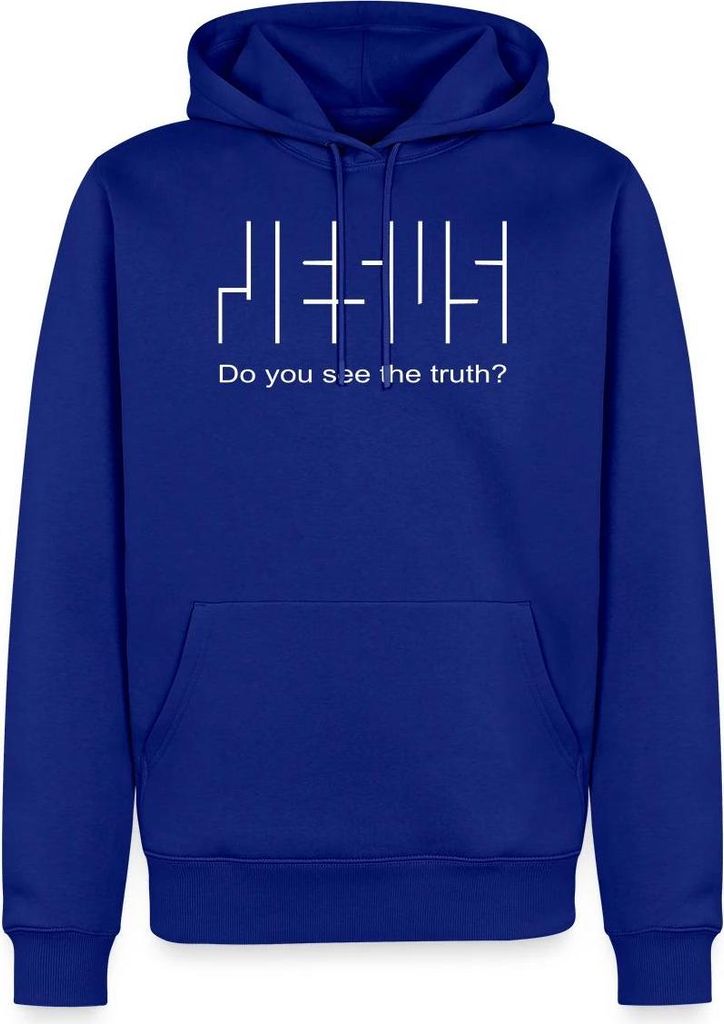 Spreadshirt Jesus Glaube Christlich Do You See The Truth Herren Premium Hoodie, 4XL, Royalblau