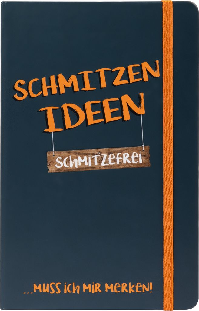 Ralf Schmitz Notizbuch – Schmitzen Ideen Hardcover Liniert 80 Blatt mit Gummiband Tour Schmitzefrei