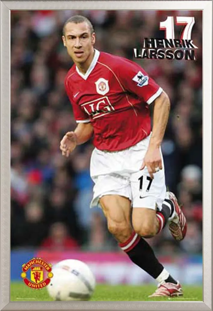 Poster Larsson cadre alu argenté Shinsuke avec vitre acrylique de luxe