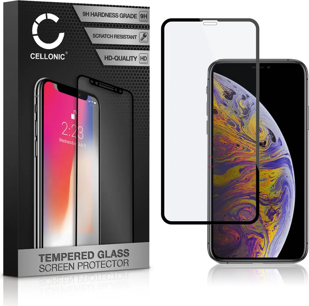 Proteggi il tuo iPhone Xs Max: Vetro 3D CELLONIC 9H Full Cover