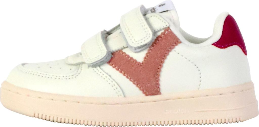 Victoria Kinder Sneaker Low-Top in Weiß mit Klettverschluss, Modell 1124104V