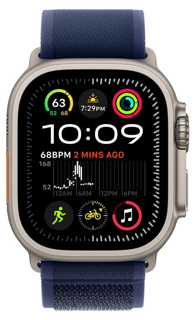 49mm Blue Trail Loop - S/M - Natural Titanium Finish Produktbild 