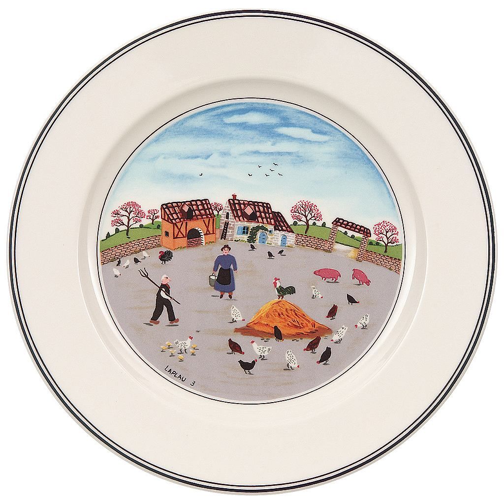 Villeroy & Boch Design Naif Frühstücksteller / Kuchenteller Hühnerhof 21cm