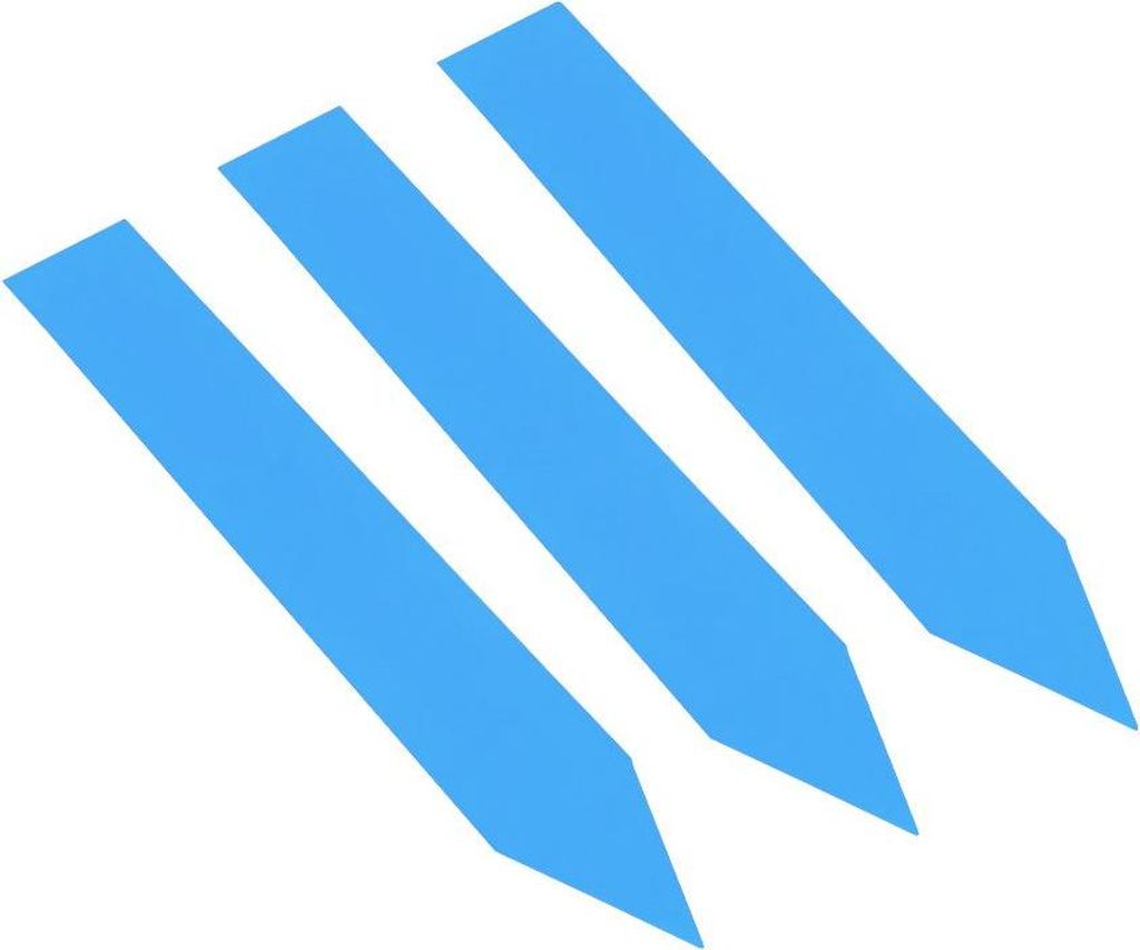 CombiCraft PVC Stecketiketten 100 x 16 mm Blau - Verpackt pro 100 Stück