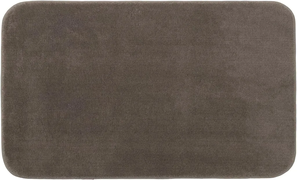 Tapis de bain antidérapant Rio en microfibre taupe 45x50 cm série 92