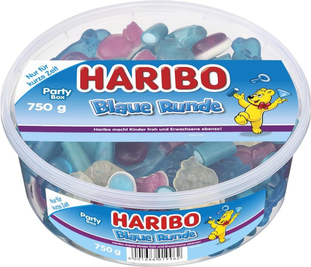 Haribo Modré žvýkací bonbony s cukrovou vatou, limitovaná Obrázek produktu 