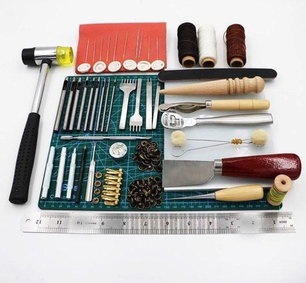 MensStore Kit de 44 pièces pour le travail du cuir - Cuir - Image du produit 