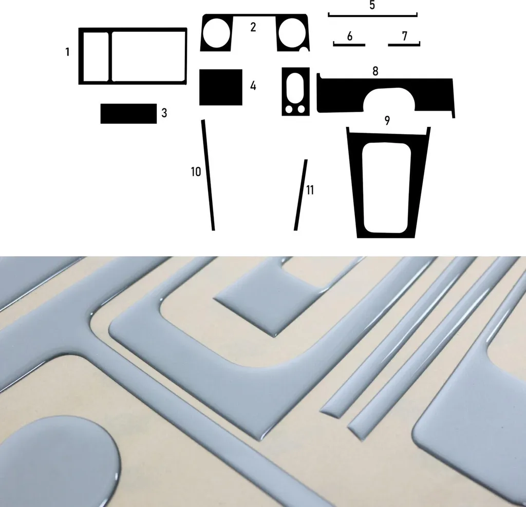 Kit Interni Alluminio BMW E30 1982-1994: Upgrade Abitacolo 11 Pezzi