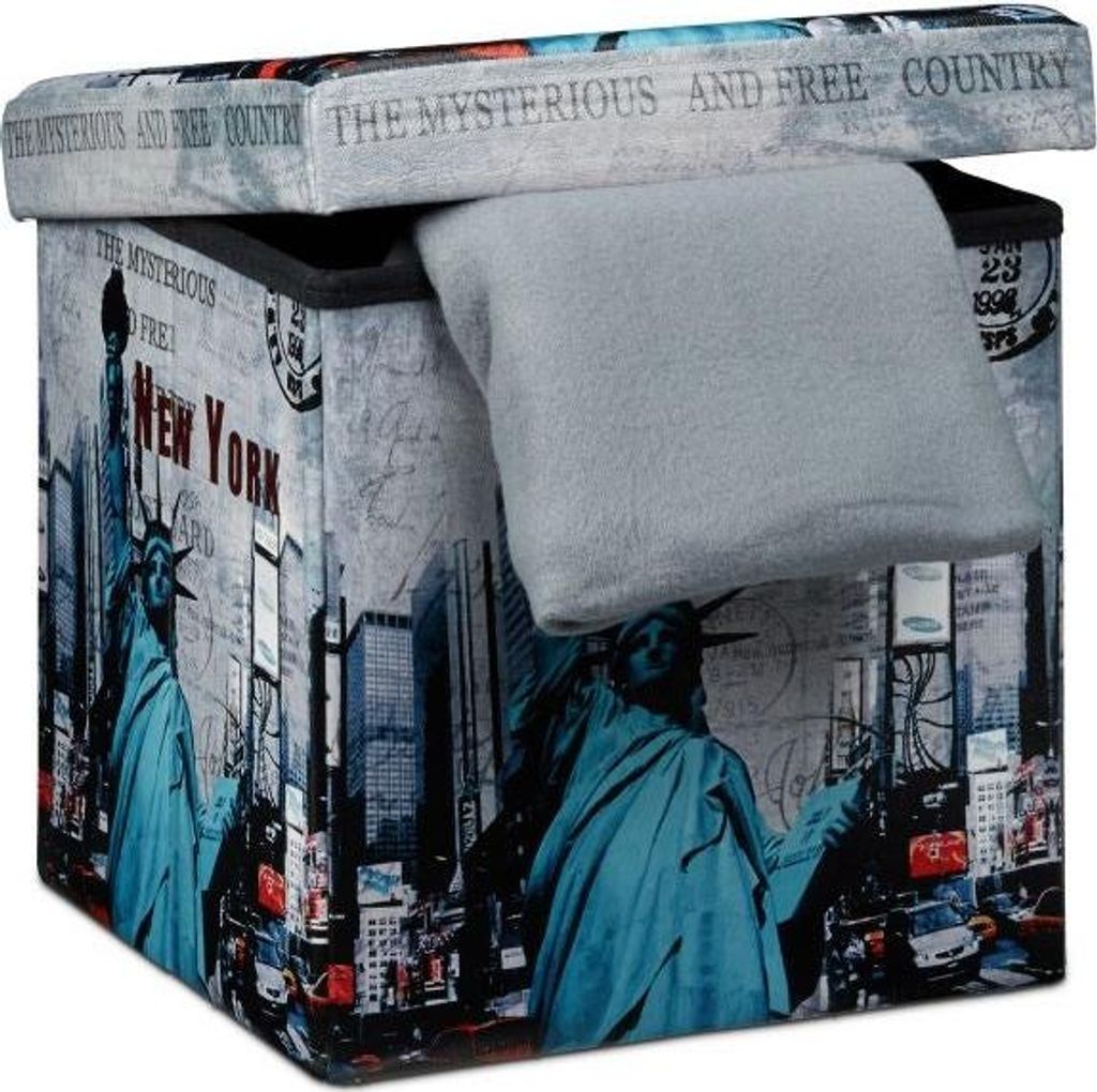 Hocker mit Stauraum Trendmotiv Produktbild 