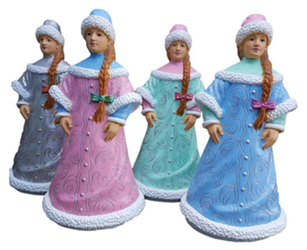 Figur Statue Sneguratschka Statuen Figuren Weihnachten Snegurka Russian Women