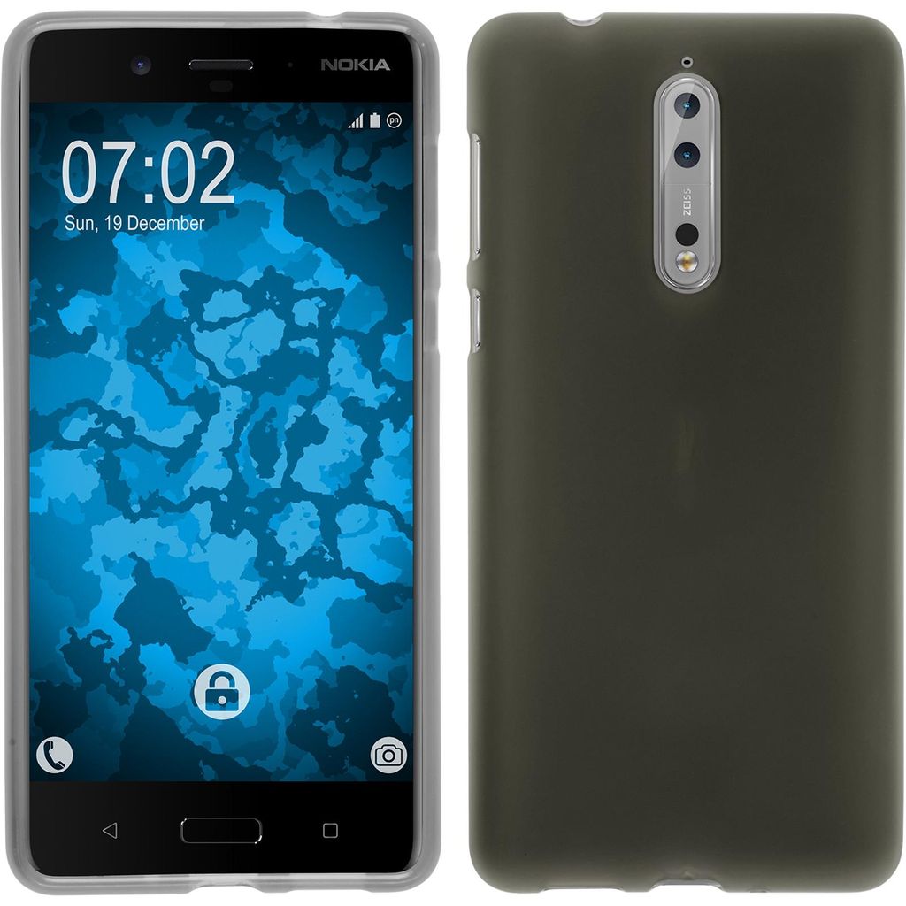 PhoneNatic Case kompatibel mit  Nokia 8 - clear Silikon Produktbild 