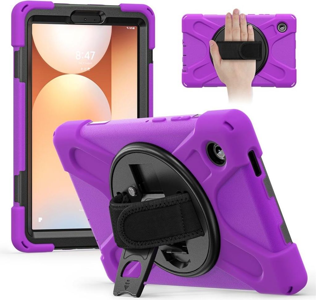 Samsung Galaxy Tab A11 Hülle - Coverup Heavy Duty Case mit Ständer - Violett