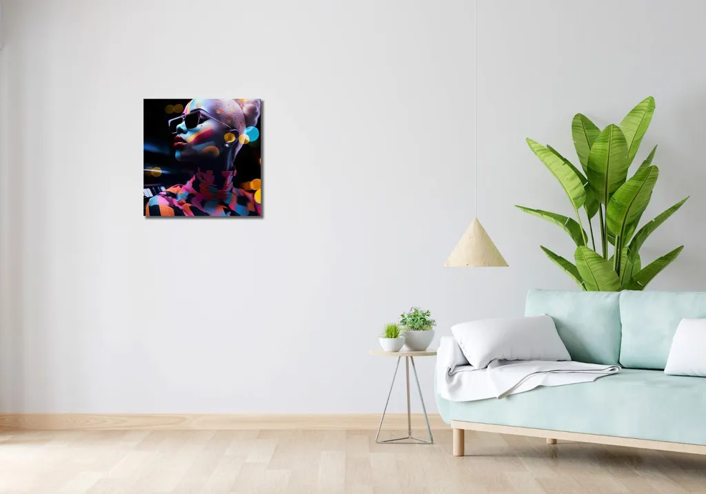 Quadro 50x50 cm Melodia che batte nell'anima - 2