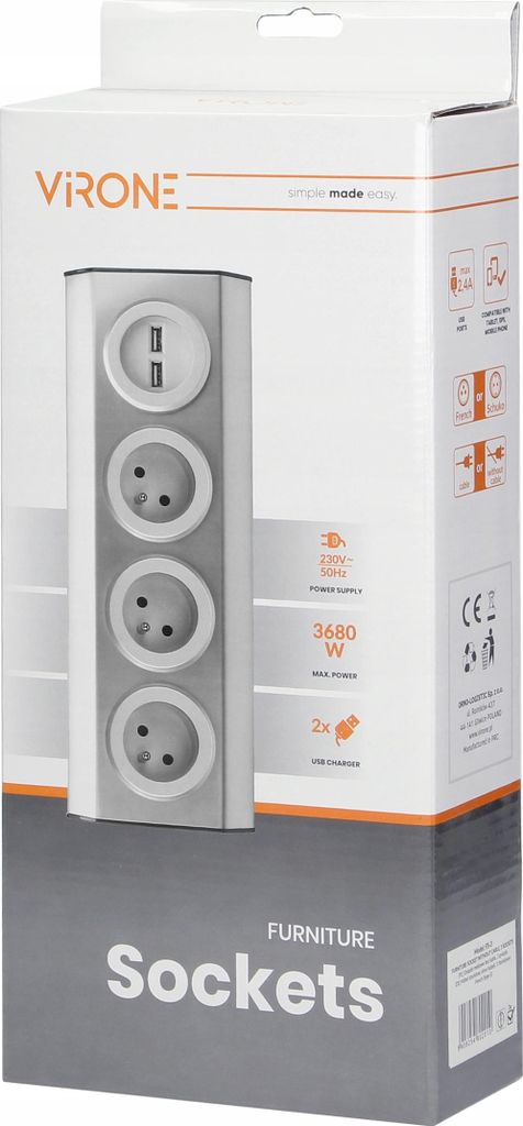 Presa di corrente combinata impermeabile SAC3PX IP65 - Certificata