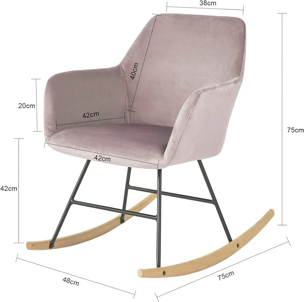 Fauteuil relax ergonomique rose contre le mal de dos structure robuste