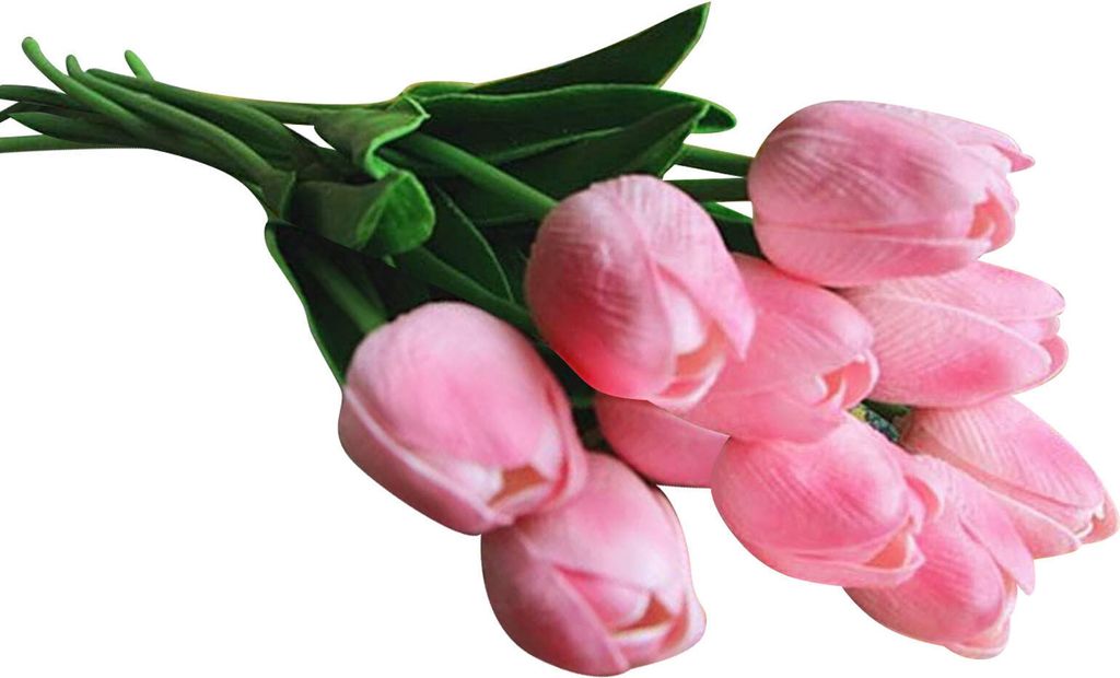 MODFU 10 STK PolyurethanReal Touch Latex Künstliche Tulpen Gefälschte Tulpen Blumen Blumensträuße Blumen Arrangement für Home Room Hochzeitsst...