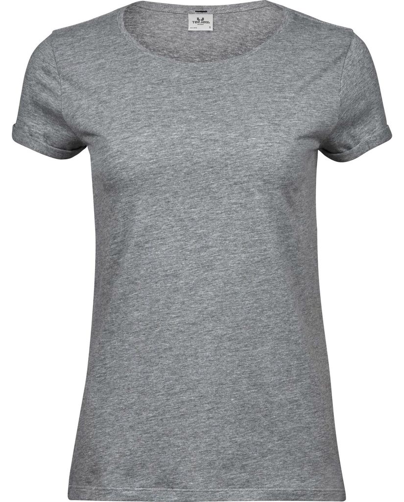 Tee Jays - T-Shirt Zum Aufrollen für Damen FK2050 (XL) (Grau meliert)