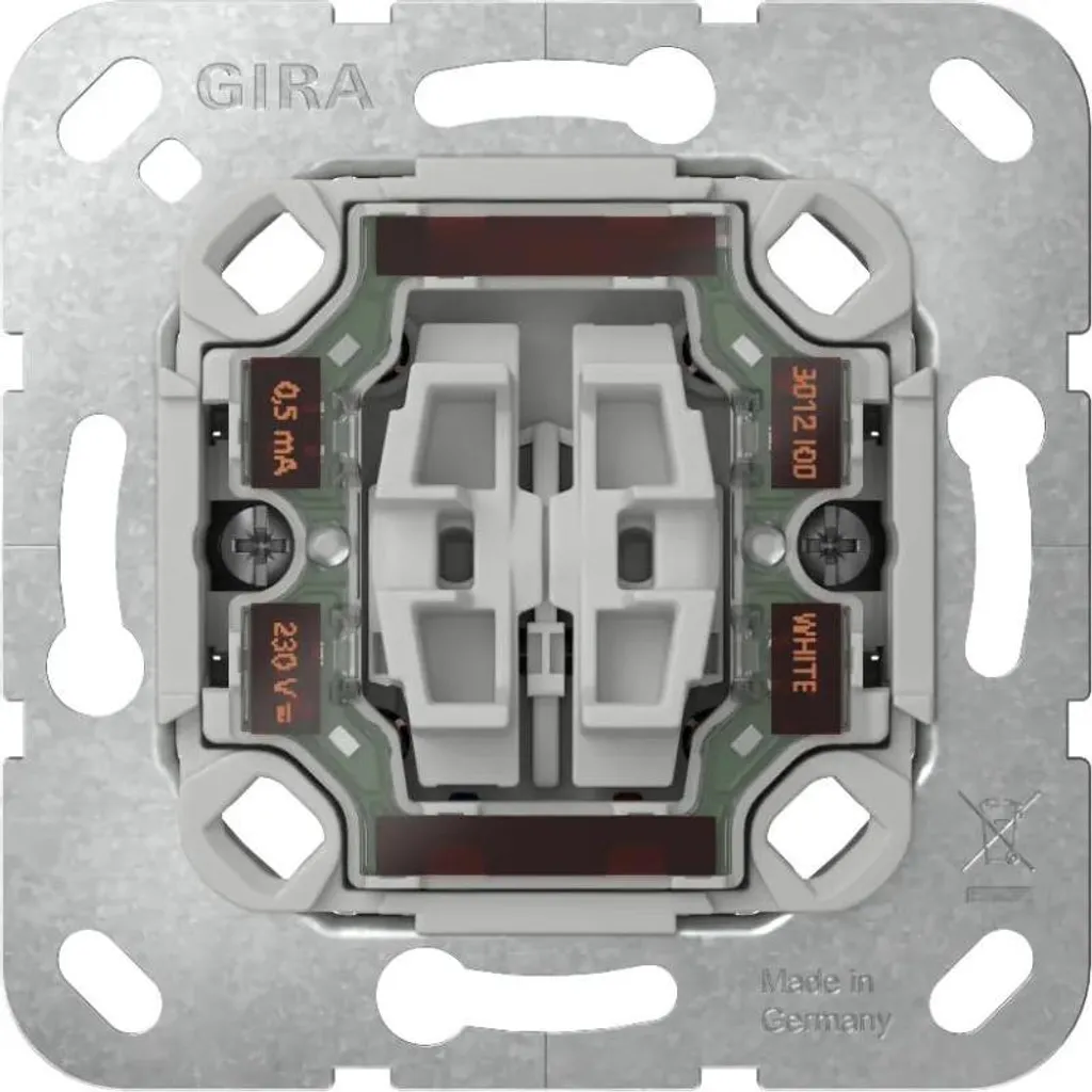 Interrupteur GIRA 311500 avec Voyant Lumineux pour Circuit Double