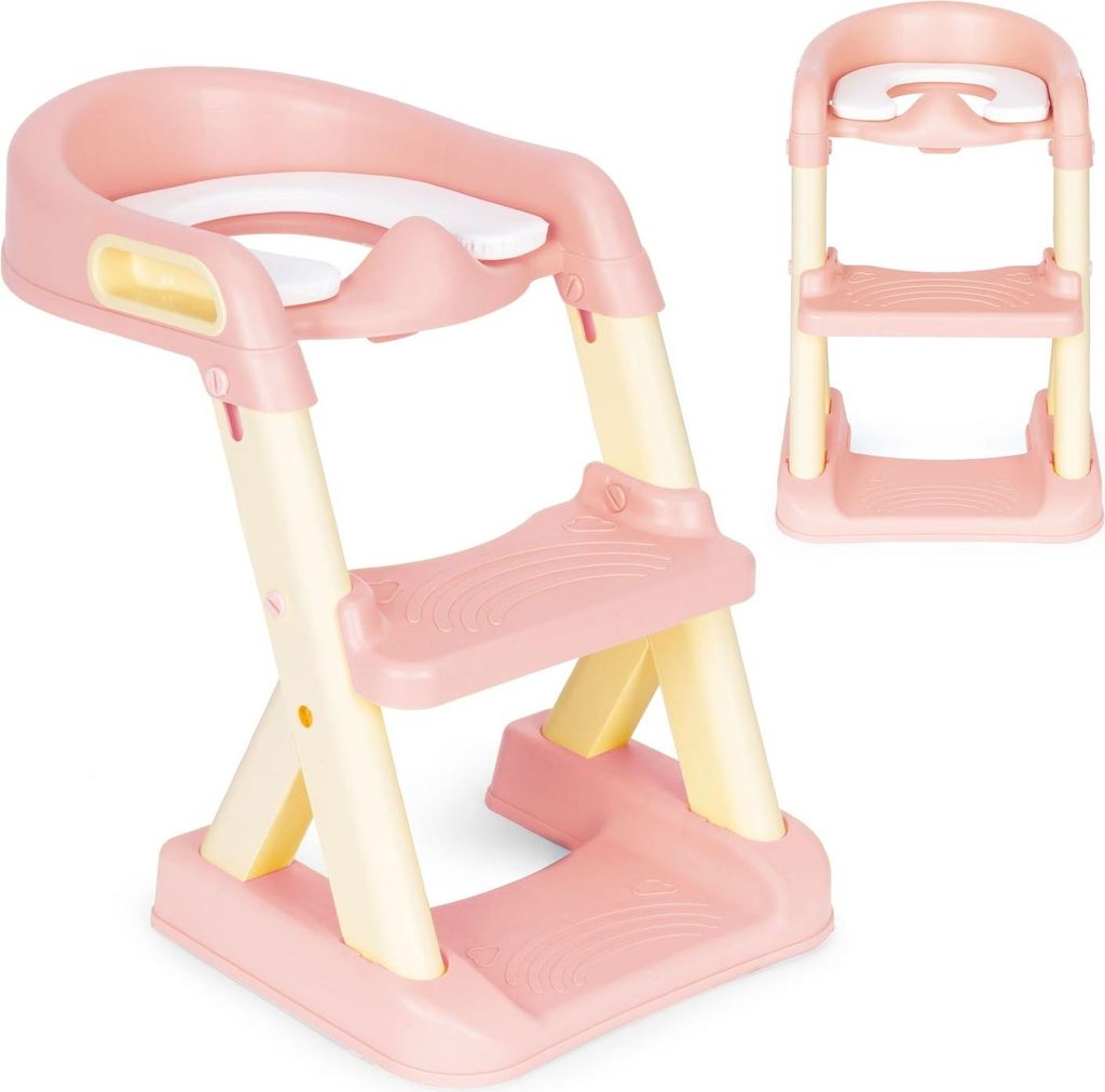 Töpfchentoilette mit Treppenleiter für Kinder gelb ECOTOYS