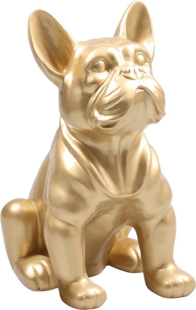 Sculpture Chien Bouledogue Français Multicolore - Objet Déco XXL 37 cm - 2