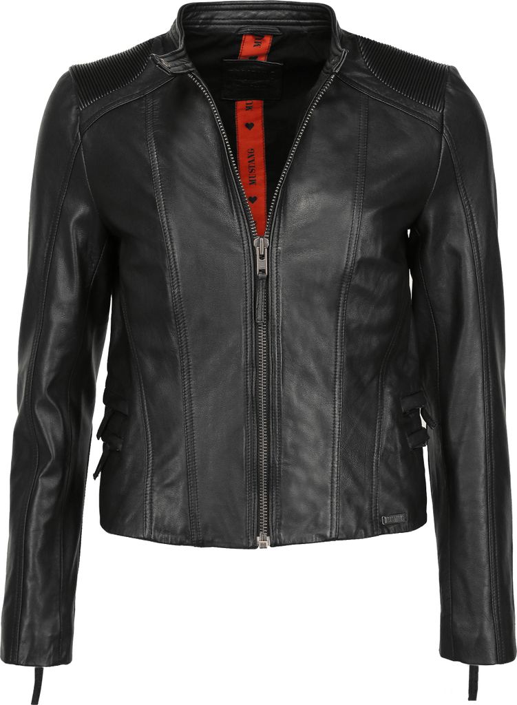 Mustang Lederjacke 31020146 Damen black S