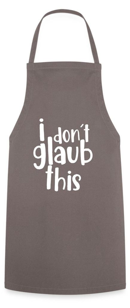 Spreadshirt I Don't Glaub This TV Meme Dschungel Kochschürze, One size, Grau