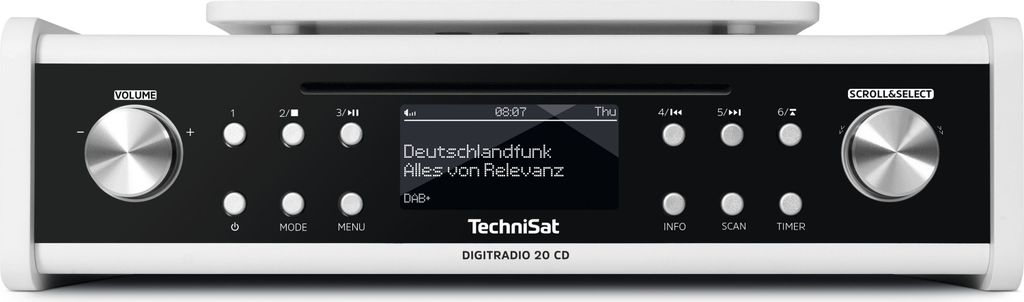 TechniSat DIGITRADIO 20 CD DAB+ UKW Unterbau- Küchenradio Produktbild