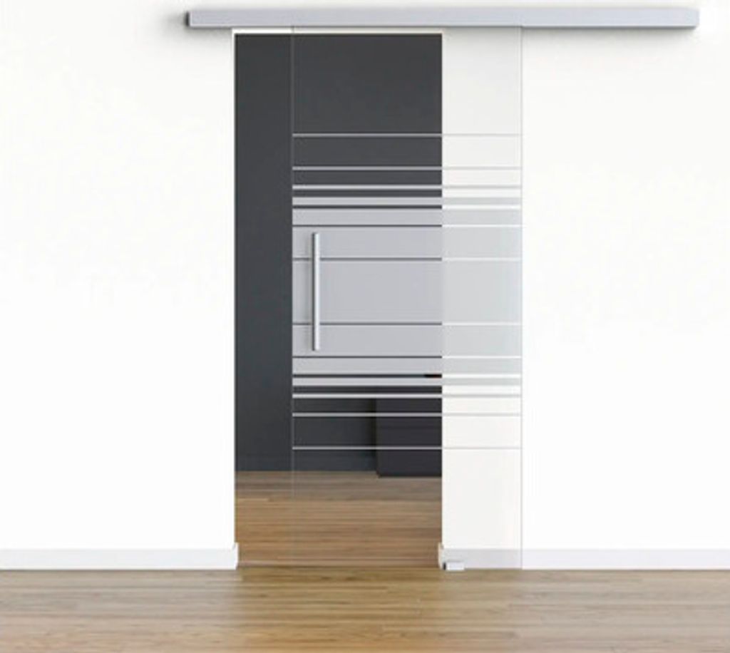 Pertura Glasschiebetür Glera Horizon für Beschlag Selir 775x2175 mm mit Stangengriffbohrung