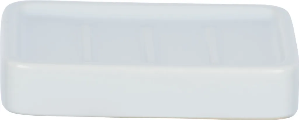 Portasapone Hexa Ceramica Bianca | Accessorio Bagno Design Moderno