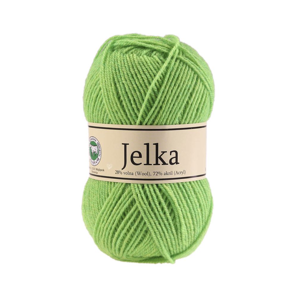 50g Strickgarn Jelka m. 28% Wolle veredelt, Strickwolle, Farbauswahl, Farbe:lindgrün