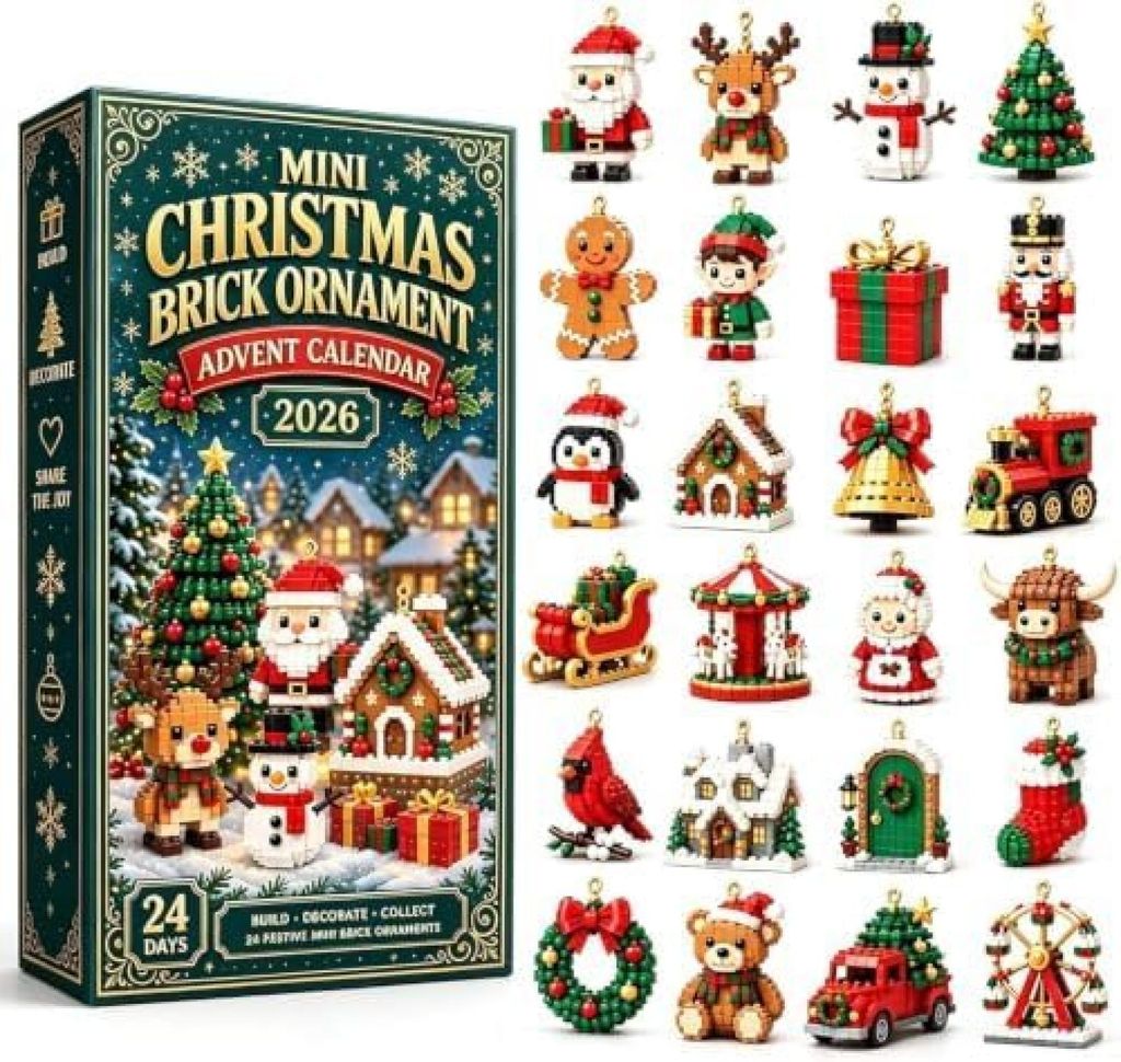 Advent Calendar 2026 3D 24-Day Mini Christmas Brick Produktbild 