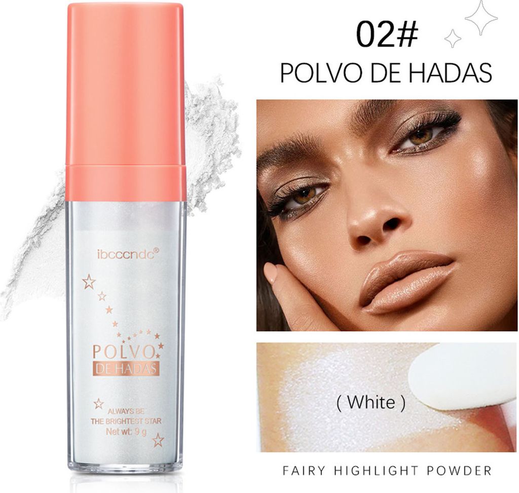 3 x Highlighter puder, Glitter Highlighter, Shimmer, Produktbild 10