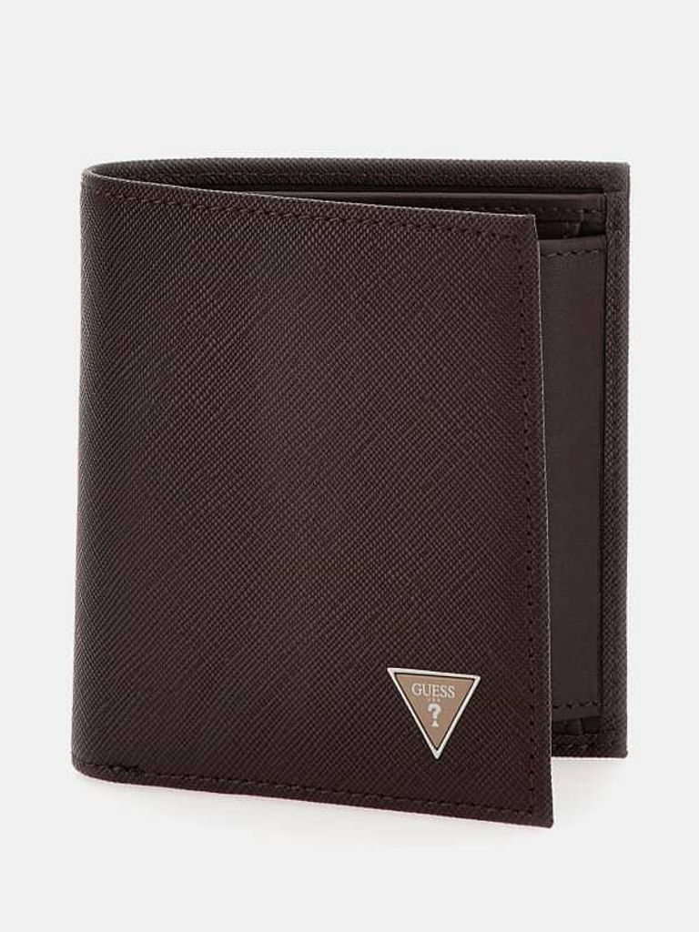 GUESS Geldbörse Herren Eco Card Case Schwarz SMECS2LEA22BBD