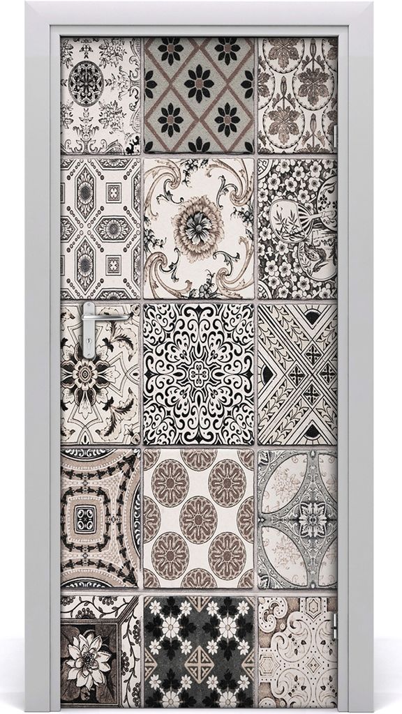Tulup Türaufkleber 85x205 cm Dekorative Aufkleber Selbstklebend Wasserdichte Tapete Abnehmbar Schlafzimmer Wohnzimmer Wohnkultur - Fliese