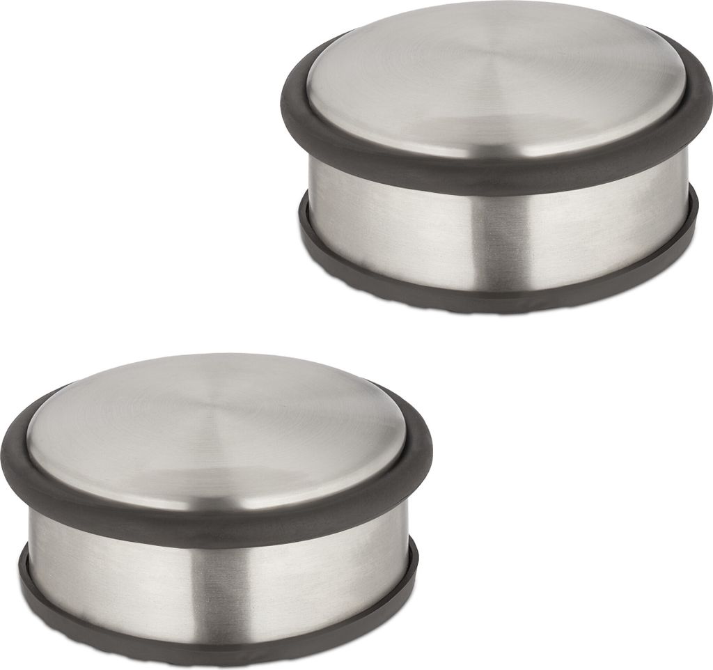 Set di 2 fermaporte Relaxdays, A x P 4,5 x 10,5 cm, piatti Immagine del prodotto 
