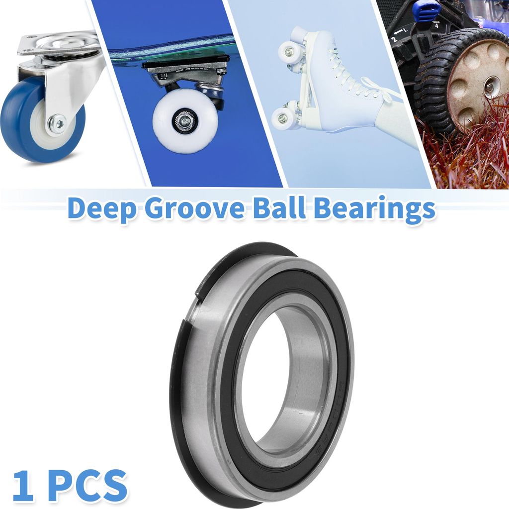 6008NR2RS Rillenkugellager 40x68x15mm P4 Doppelte Gummidichtung Geschmierte Lager 1 Stk Auto Roller Skateboard Rad Universell Silberton Schwarz