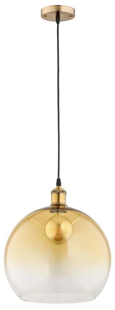 Luminaire de salon suspension BETA jaune et noir pour table à manger