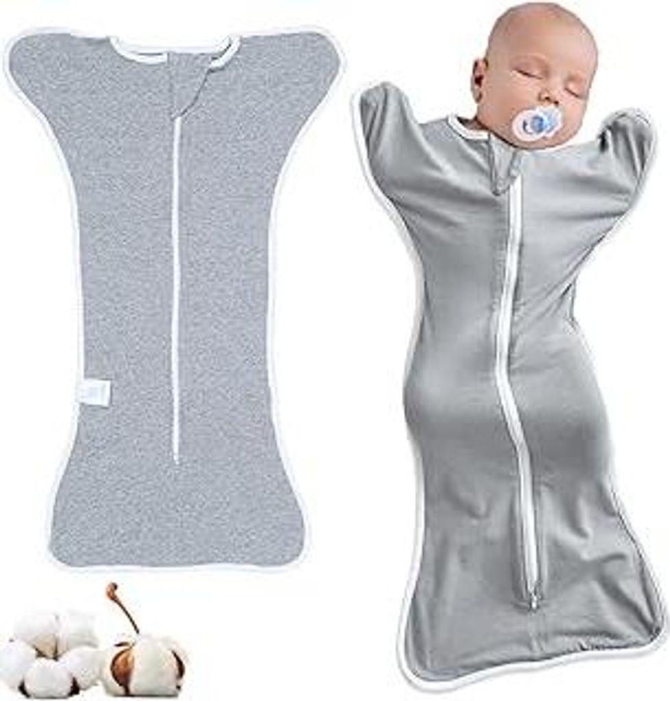 Pucksack Baby 0-3 Monate, Baby Wickeldecke, Atmungsaktives Pucktuch, Wickeltuch für Säuglinge, Babe mühelos pucken, Neugeborene Wickelt-uch, Bab...