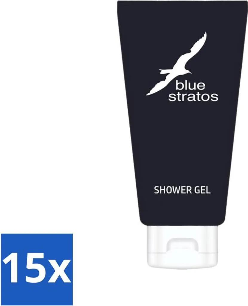 Blue Stratos Gel Doccia Uomo 200ml - Set 15 Pezzi - Fragranza Fougère
