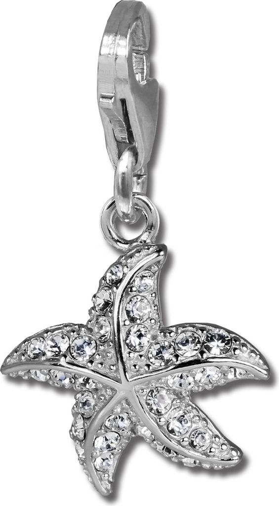 SilberDream Charm Armband Anhänger Seestern 925er Silber Emaille FC643
