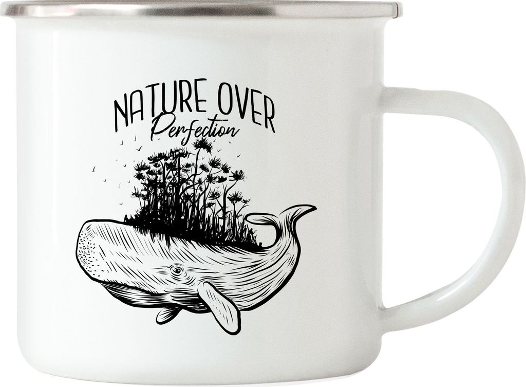 Nature Over Protection Tasse Blauwal Wal Pottwal Meer Sea Ocean