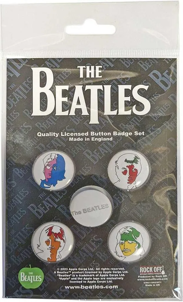 Pins The Beatles Ob-La-Di 5-Pack - Accessori Vintage Colorati