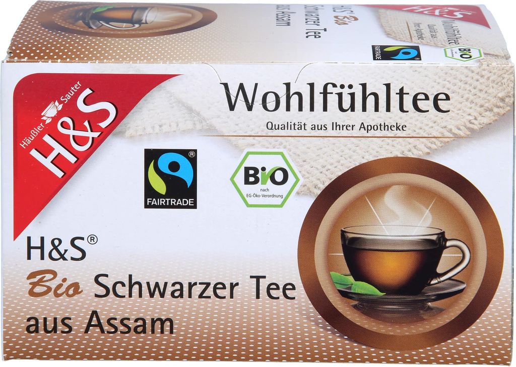 H&S Schwarzer Tee aus Assam, 20 St. Filterbeutel