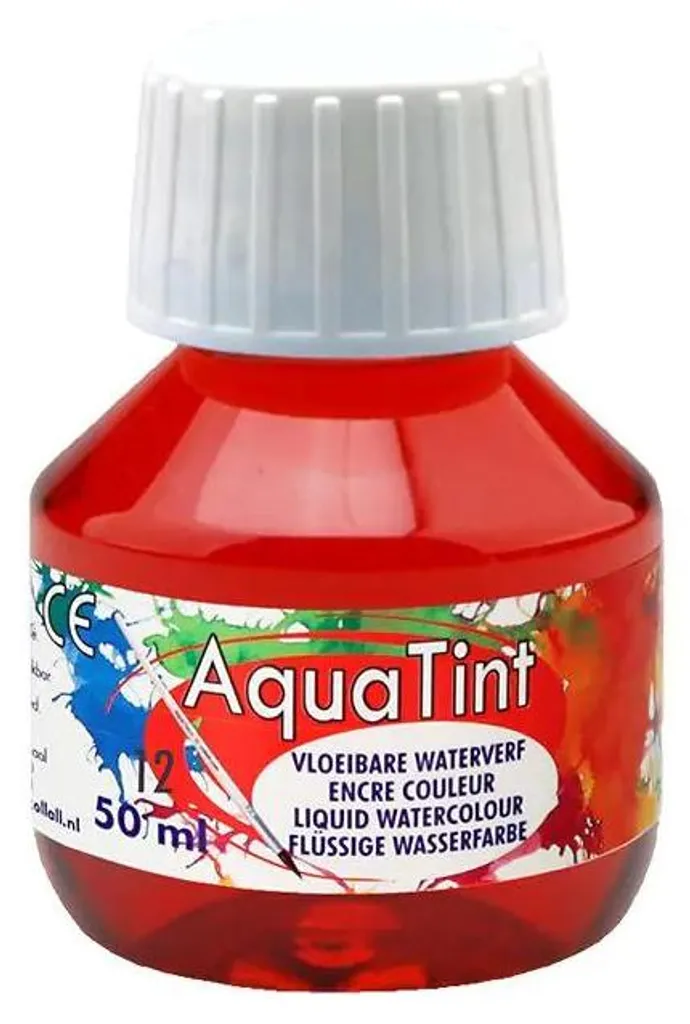 Encre rouge foncé soluble à l'eau - Aquatinte haute pigmentation
