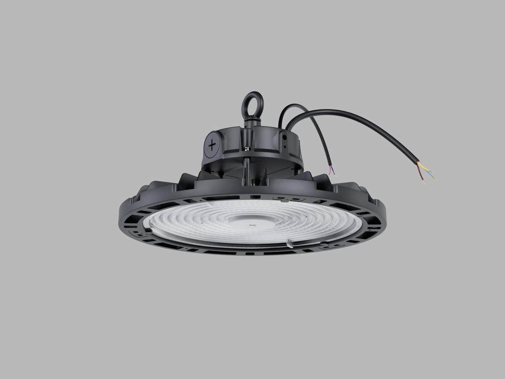LED2 3450753DA Pendelleuchte HBAY PRO 0-10V 100-200W 3000K/4000K/5000K schwarz
