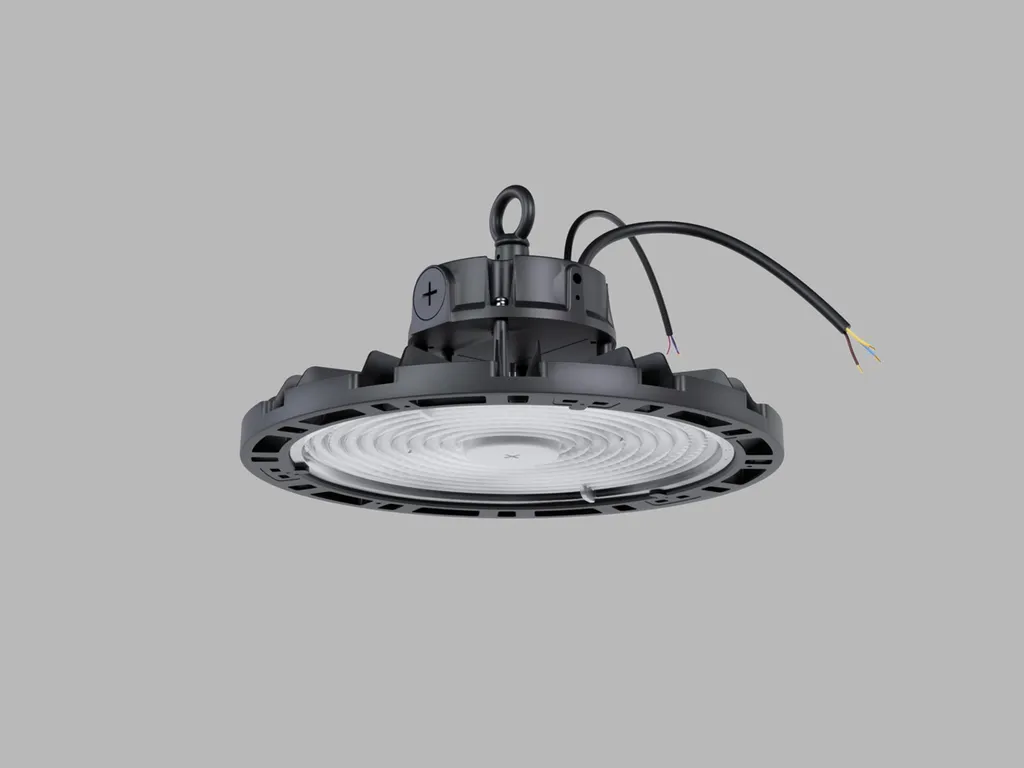 Éclairage LED pour Grand Entrepôt HBAY PRO 200W Noir à Intensité Variable
