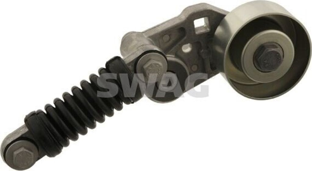 SWAG 62 91 9355 Riemenspanner Keilrippenriemen passend für PEUGEOT 206 Schrägheck (2A/C) Ø65mm Rolle