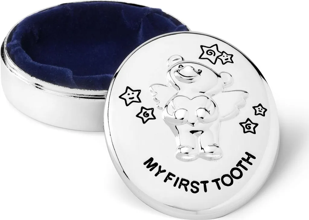 Boîte à Dents de Lait Twinkle en Argent Zilverstad Souvenir de Naissance